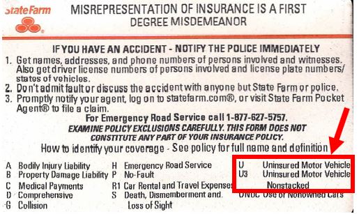 state farm insurance card template