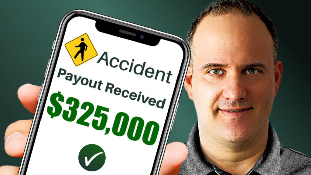 Pedestrian crossing Accident. Payout received $325,000. Lawyer Justin Ziegler